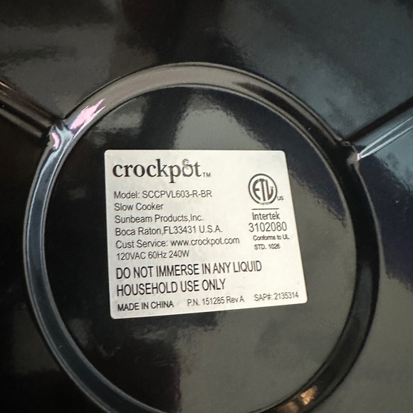 Crock-Pot 6-Quart Cook and Carry Slow Cooker with Little Dipper Warmer (Red) - Picture 4 of 4